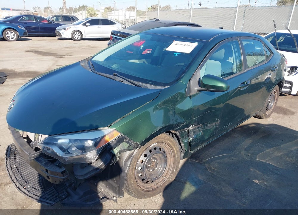 2016 TOYOTA COROLLA LE VIN: 2T1BURHE2GC559597