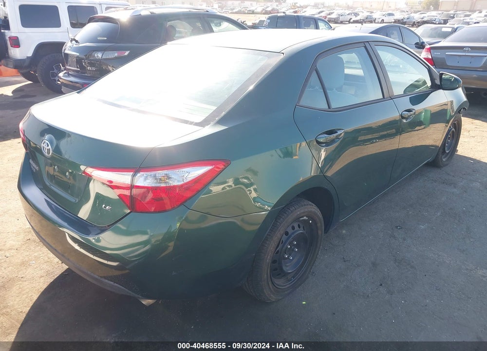 2016 TOYOTA COROLLA LE VIN: 2T1BURHE2GC559597