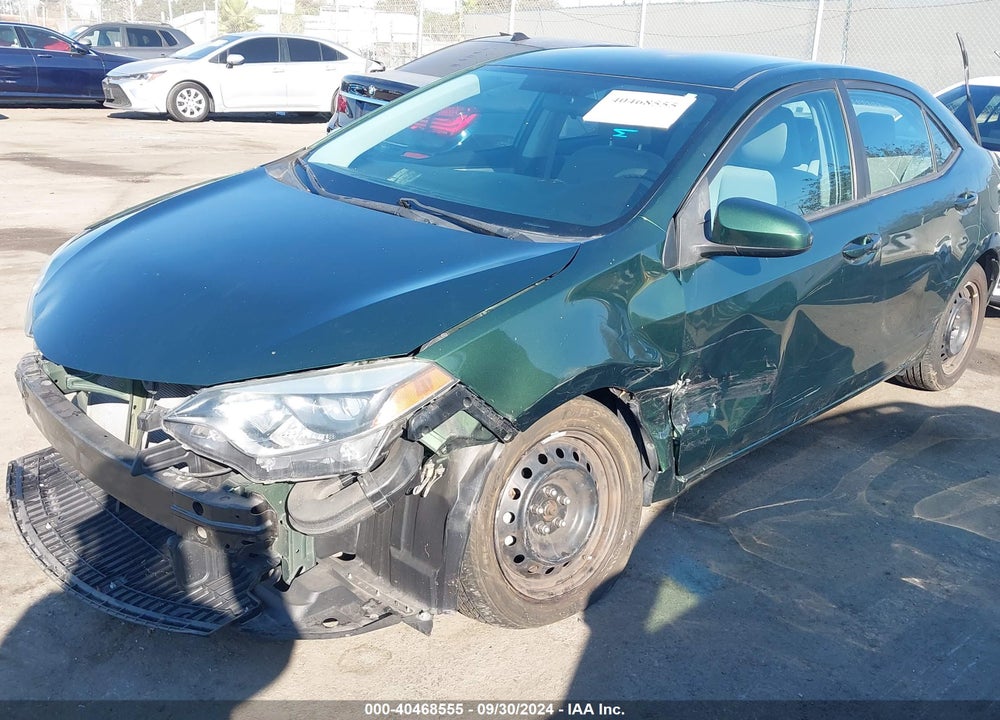 2016 TOYOTA COROLLA LE VIN: 2T1BURHE2GC559597