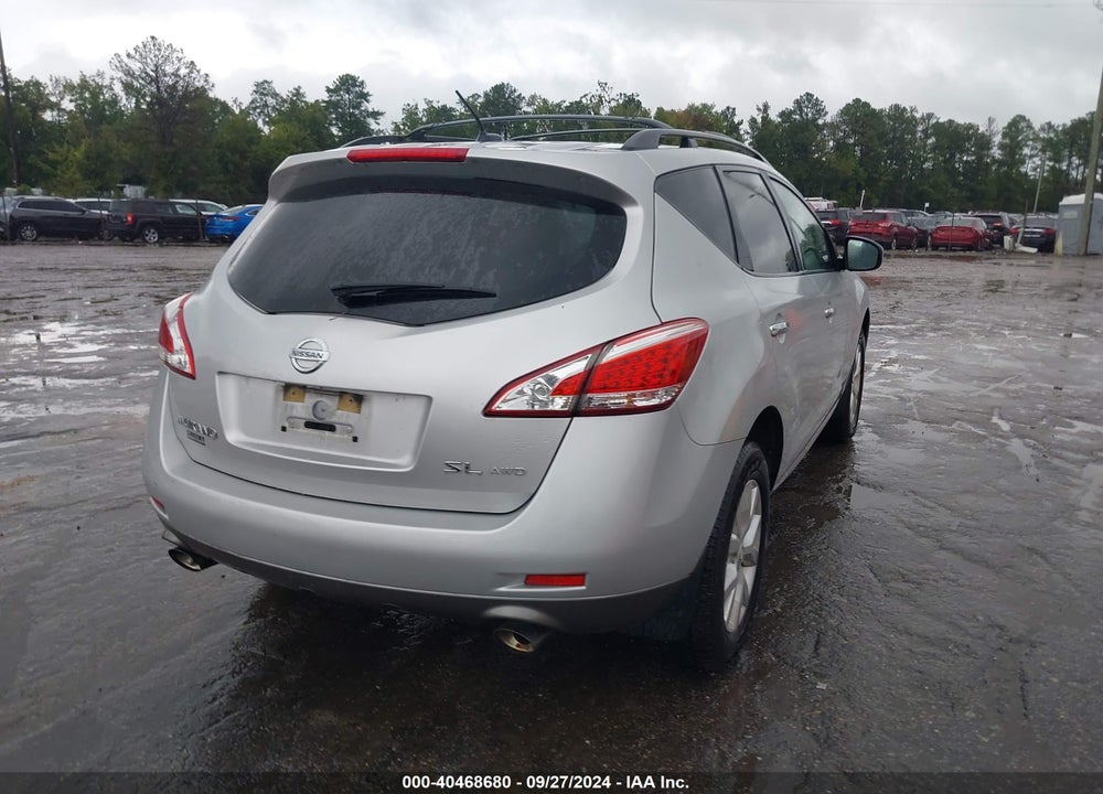 2012 NISSAN MURANO SL VIN: JN8AZ1MW3CW209883