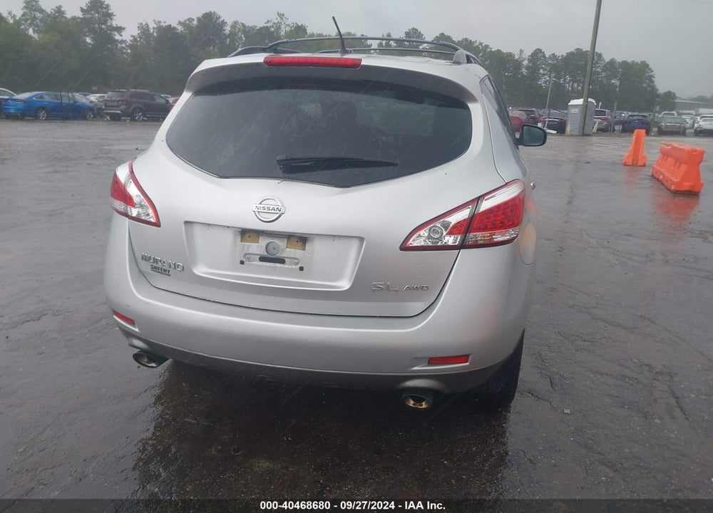 2012 NISSAN MURANO SL VIN: JN8AZ1MW3CW209883