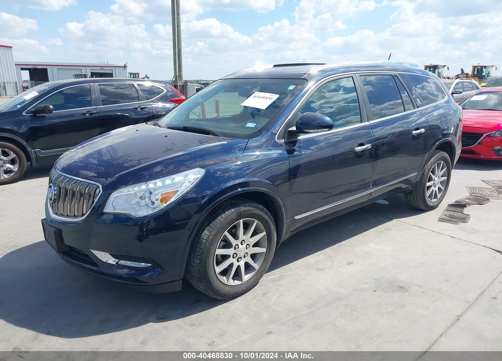 2016 BUICK ENCLAVE LEATHER VIN: 5GAKRBKD9GJ216638