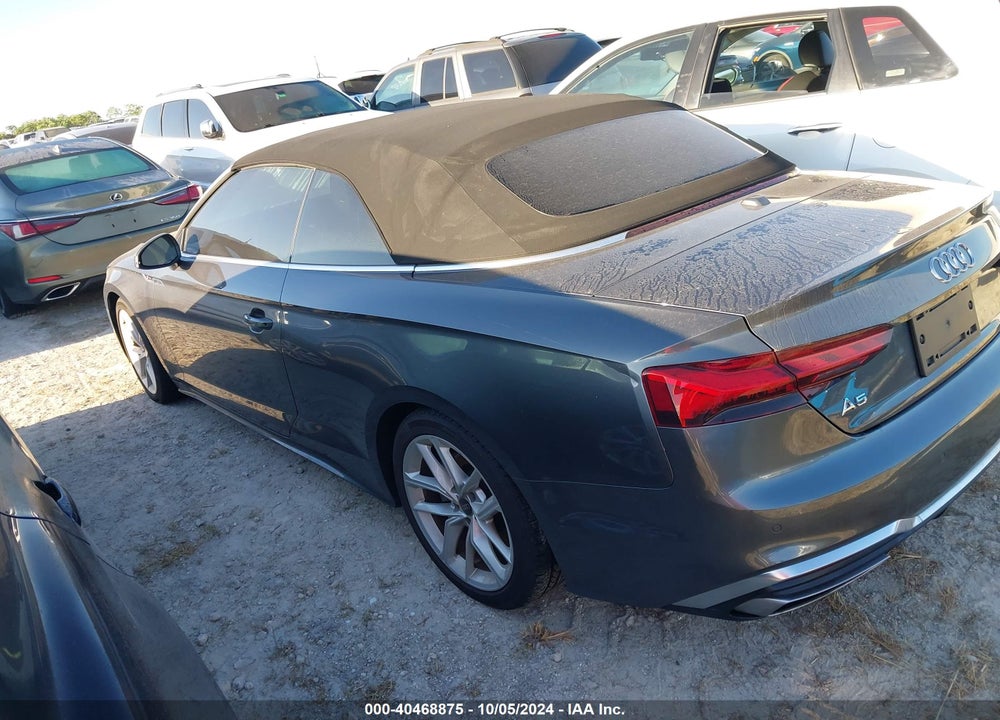 2023 AUDI A5 CABRIOLET PREMIUM 45 TFSI S LINE QUATTRO S TRONIC VIN: WAU3AGF59PN003351