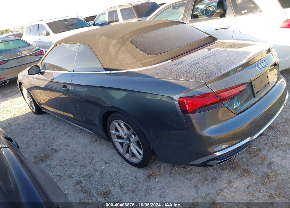 2023 AUDI A5 CABRIOLET PREMIUM 45 TFSI S LINE QUATTRO S TRONIC VIN: WAU3AGF59PN003351