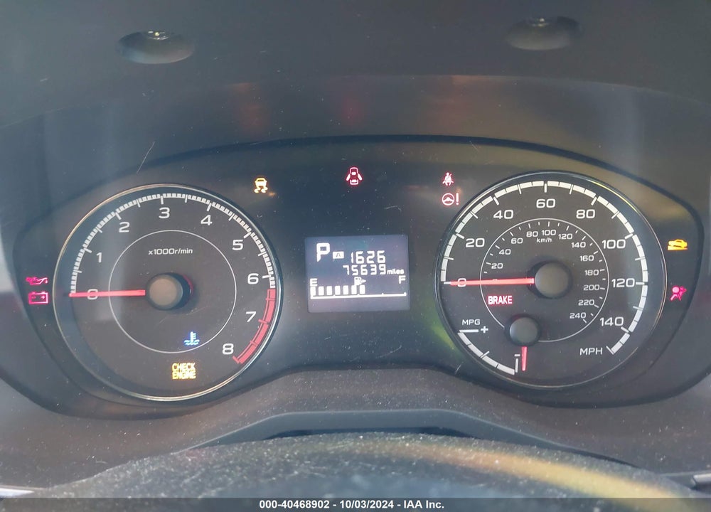 2019 SUBARU CROSSTREK 2.0I PREMIUM VIN: JF2GTACC6K8248051