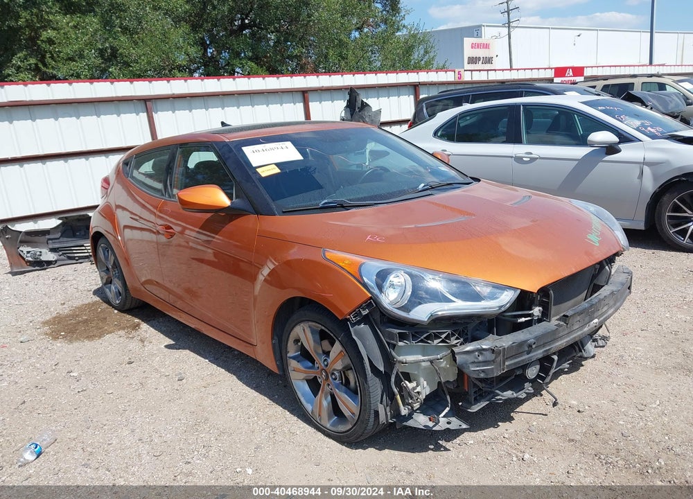2014 HYUNDAI VELOSTER BASE W/BLACK VIN: KMHTC6ADXEU196615