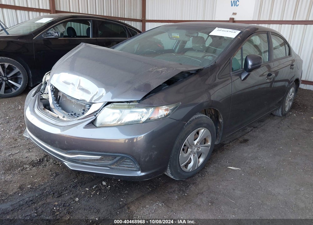 2014 HONDA CIVIC LX VIN: 19XFB2F52EE066583