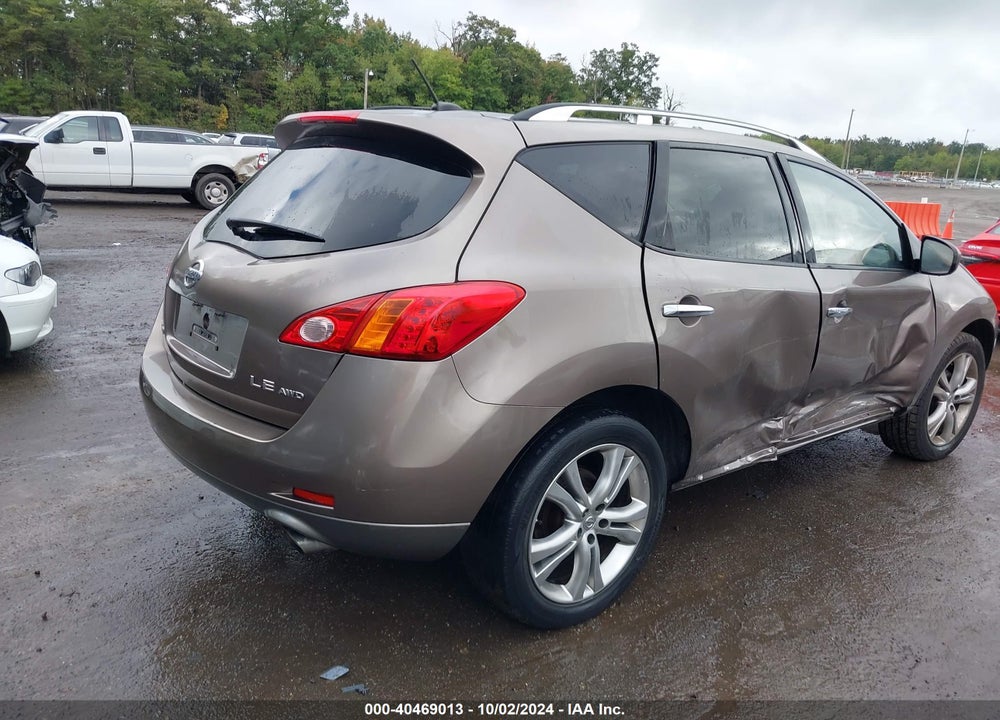 2009 NISSAN MURANO LE VIN: JN8AZ18W69W146524