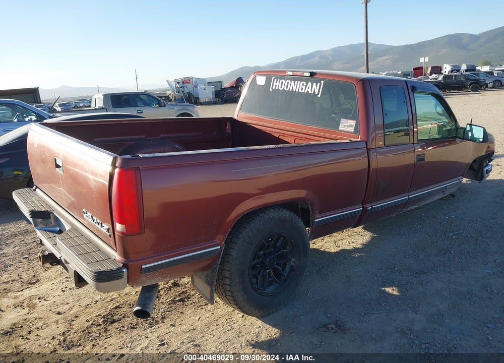 1998 CHEVROLET K1500 FLEETSIDE VIN: 1GCEK19R0WR107576