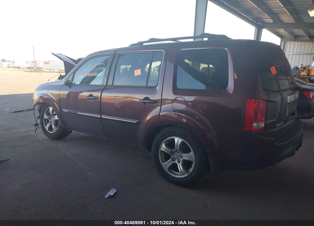 2013 HONDA PILOT EX-L VIN: 5FNYF4H64DB067659