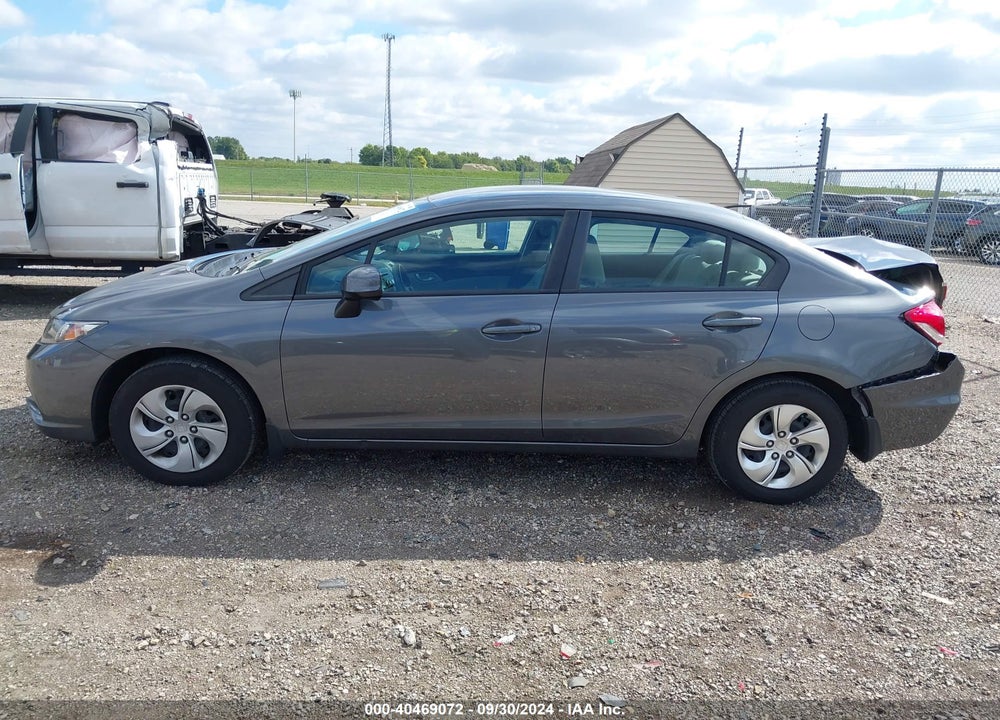 2013 HONDA CIVIC LX VIN: 19XFB2F58DE062505