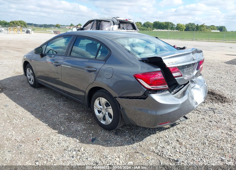 2013 HONDA CIVIC LX VIN: 19XFB2F58DE062505