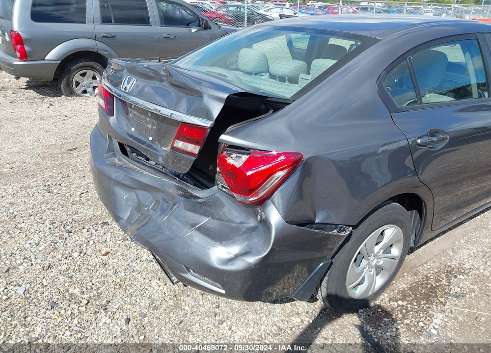 2013 HONDA CIVIC LX VIN: 19XFB2F58DE062505