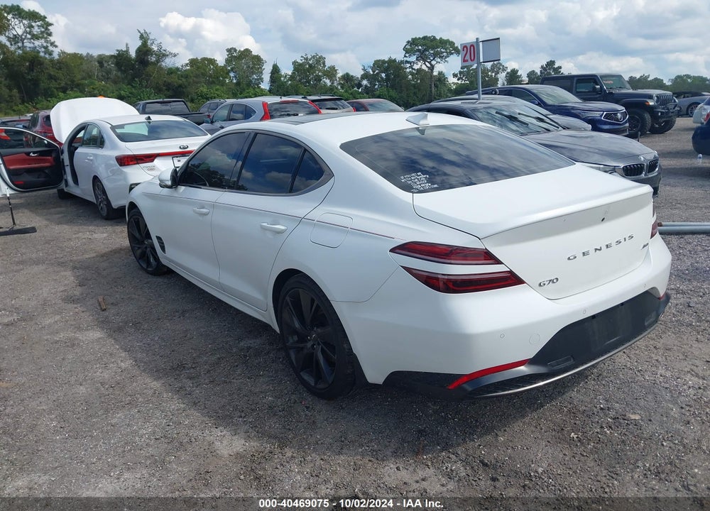 2023 GENESIS G70 2.0T AWD VIN: KMTG34TA6PU111982