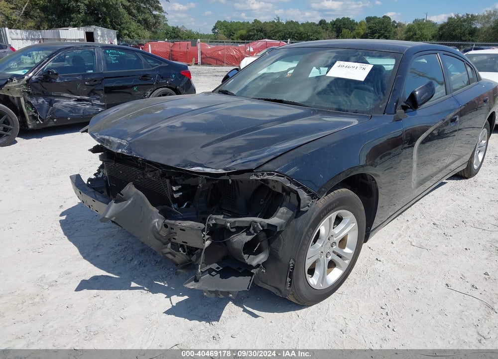 2022 DODGE CHARGER SXT RWD VIN: 2C3CDXBG6NH255893