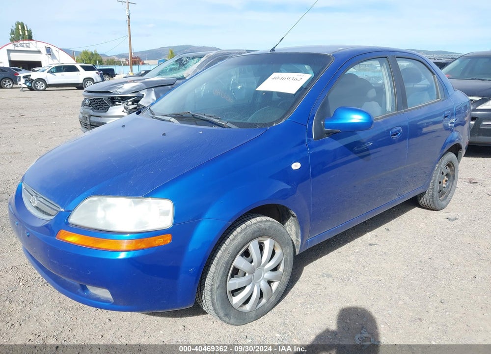 2006 CHEVROLET AVEO LS VIN: KL1TD56666B667945