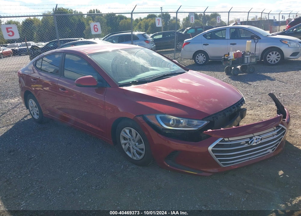 2017 HYUNDAI ELANTRA SE VIN: KMHD74LF0HU112043