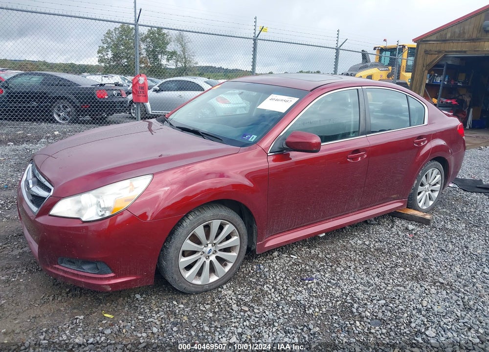 2012 SUBARU LEGACY VIN: 4S3BMBK60C3017779