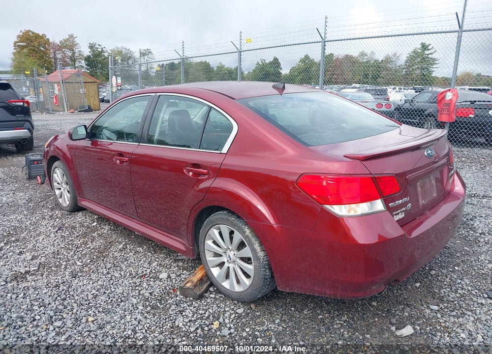 2012 SUBARU LEGACY VIN: 4S3BMBK60C3017779
