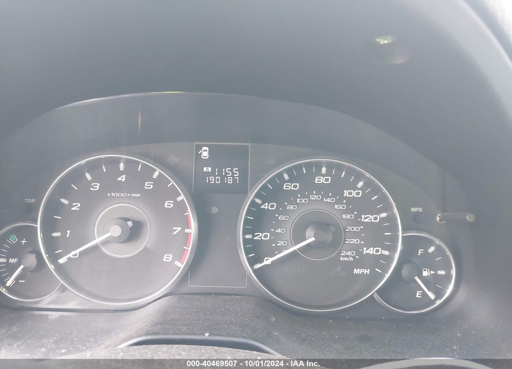 2012 SUBARU LEGACY VIN: 4S3BMBK60C3017779