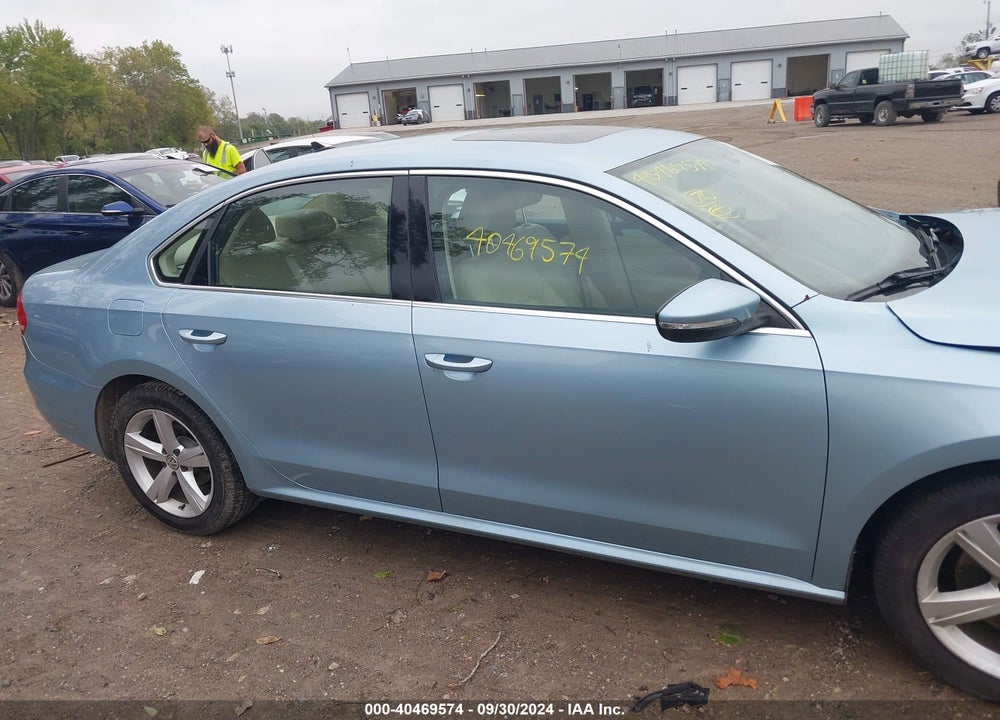 2012 VOLKSWAGEN PASSAT 2.5L SE VIN: 1VWBP7A38CC012757