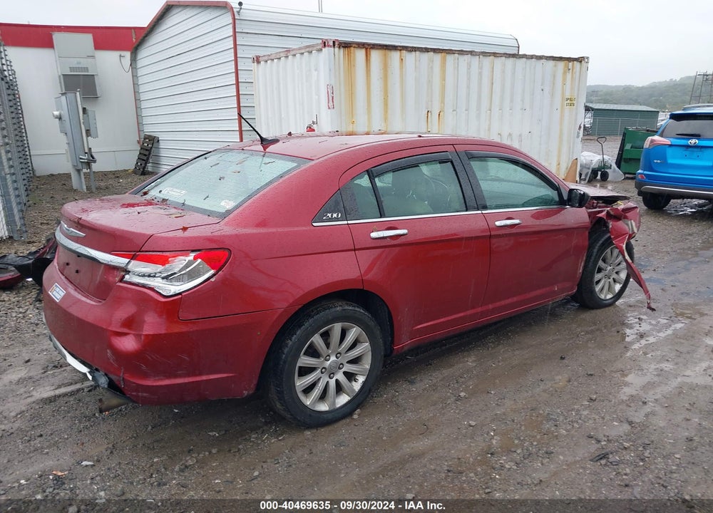 2012 CHRYSLER 200 LIMITED VIN: 1C3CCBCBXCN306244
