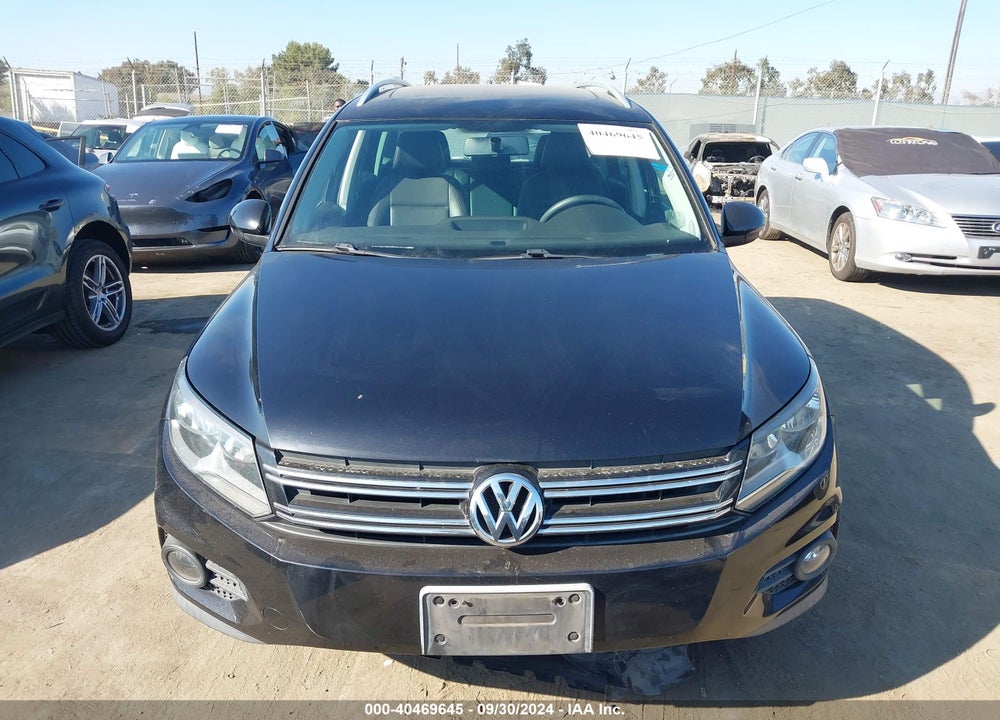 2012 VOLKSWAGEN TIGUAN SE VIN: WVGAV7AX6CW547023