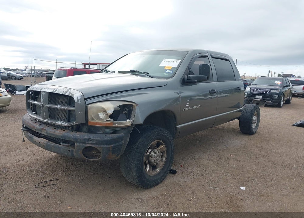 2006 DODGE RAM 2500 SLT VIN: 3D7KS29C16G229969