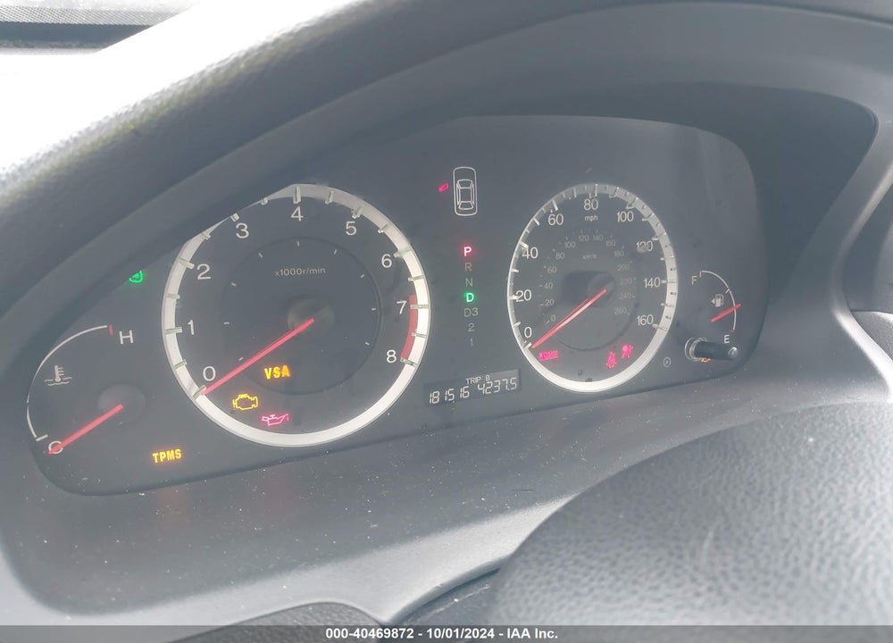 2009 HONDA ACCORD 2.4 LX VIN: 1HGCP263X9A104509