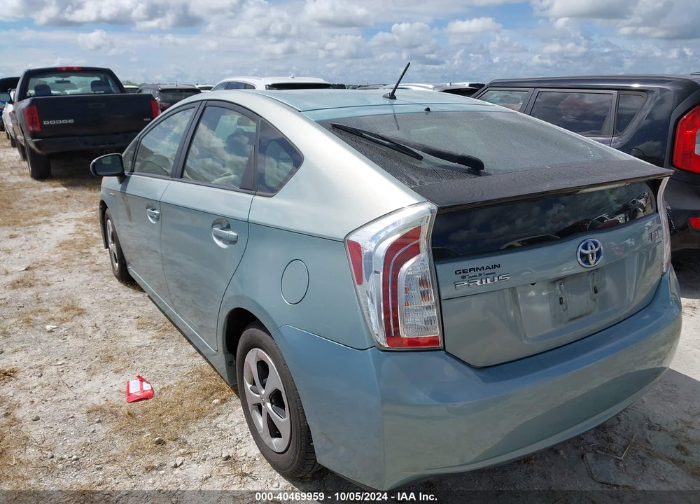 2012 TOYOTA PRIUS THREE VIN: JTDKN3DU8C1579844