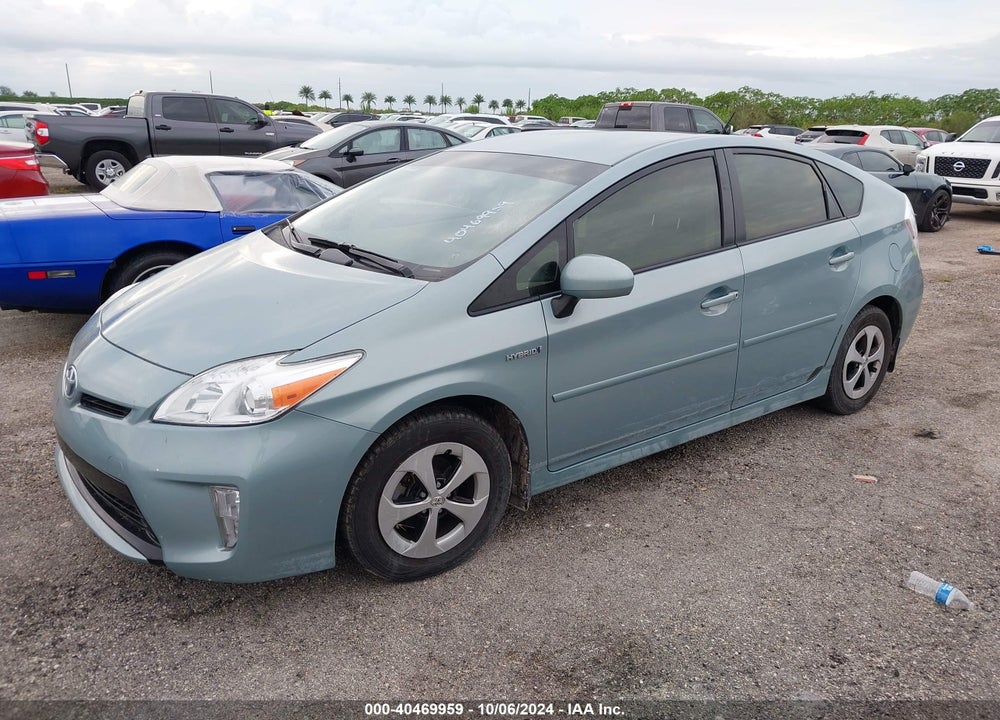 2012 TOYOTA PRIUS THREE VIN: JTDKN3DU8C1579844