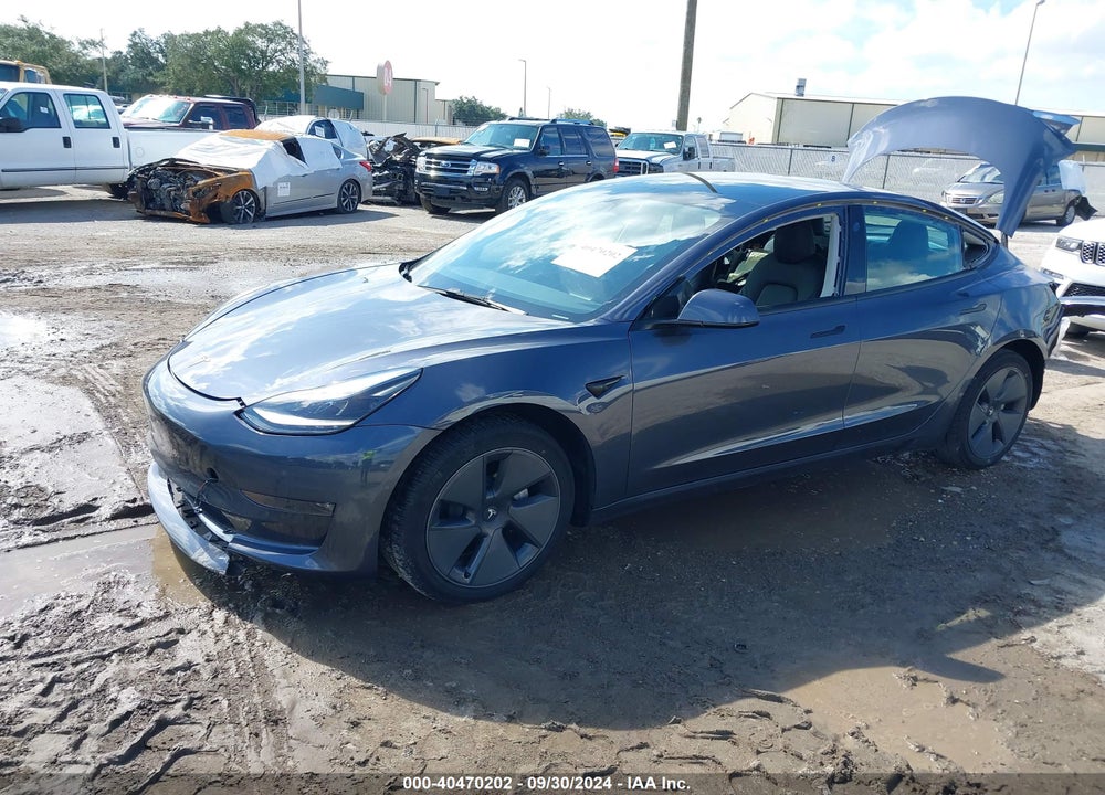 2022 TESLA MODEL 3 LONG RANGE DUAL MOTOR ALL-WHEEL DRIVE VIN: 5YJ3E1EB0NF266982