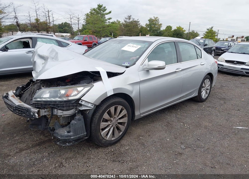 2014 HONDA ACCORD EX-L V-6 VIN: 1HGCR3F80EA040776