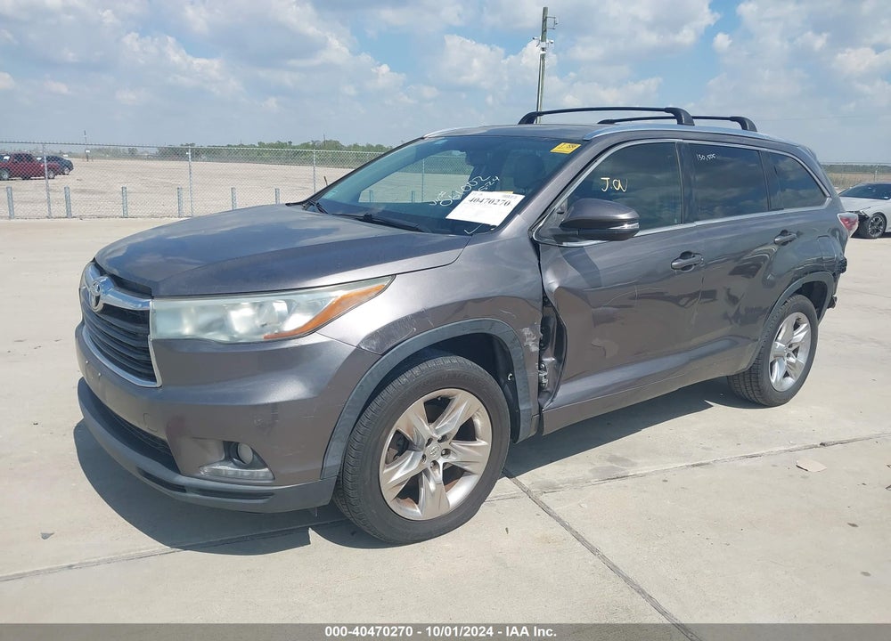 2015 TOYOTA HIGHLANDER LIMITED V6 VIN: 5TDYKRFH4FS061002