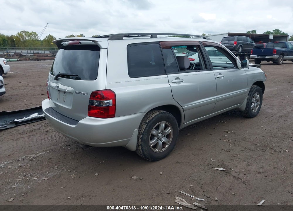 2007 TOYOTA HIGHLANDER V6 VIN: JTEEP21A670216638