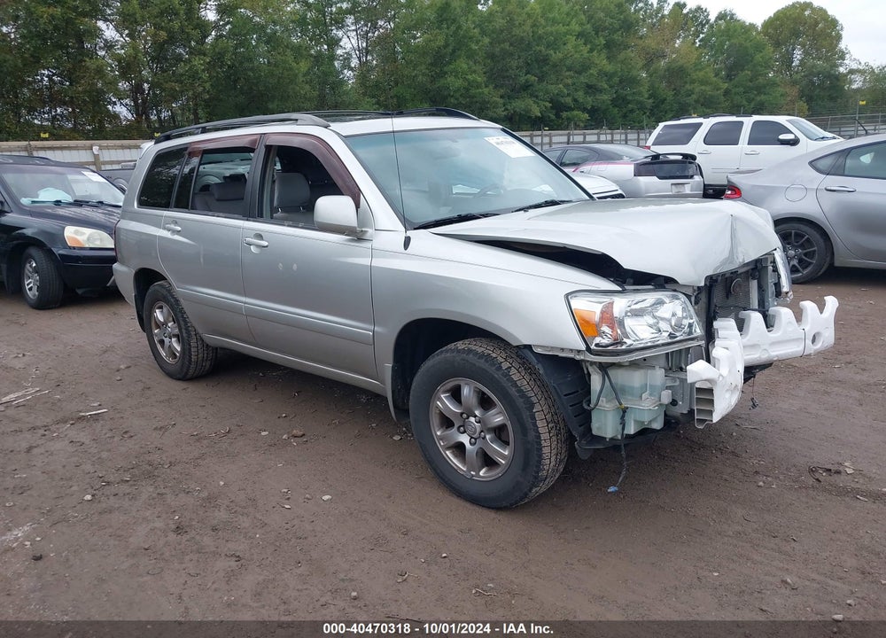 2007 TOYOTA HIGHLANDER V6 VIN: JTEEP21A670216638