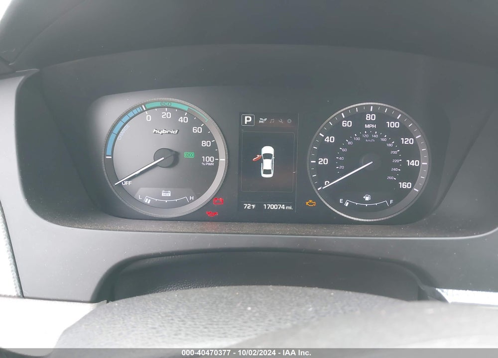 2016 HYUNDAI SONATA HYBRID SE VIN: KMHE24L14GA035474