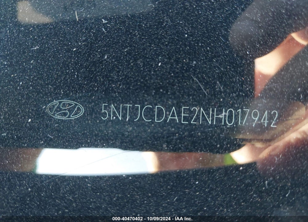 2022 HYUNDAI SANTA CRUZ VIN: 5NTJCDAE2NH017942