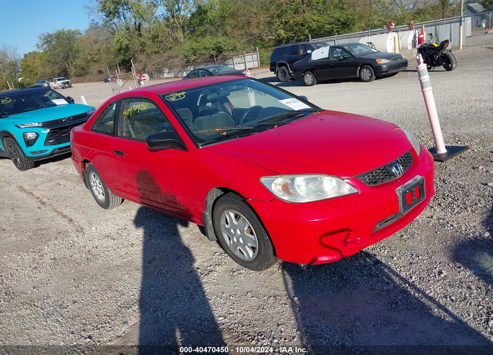 2005 HONDA CIVIC VP VIN: 1HGEM21175L013669
