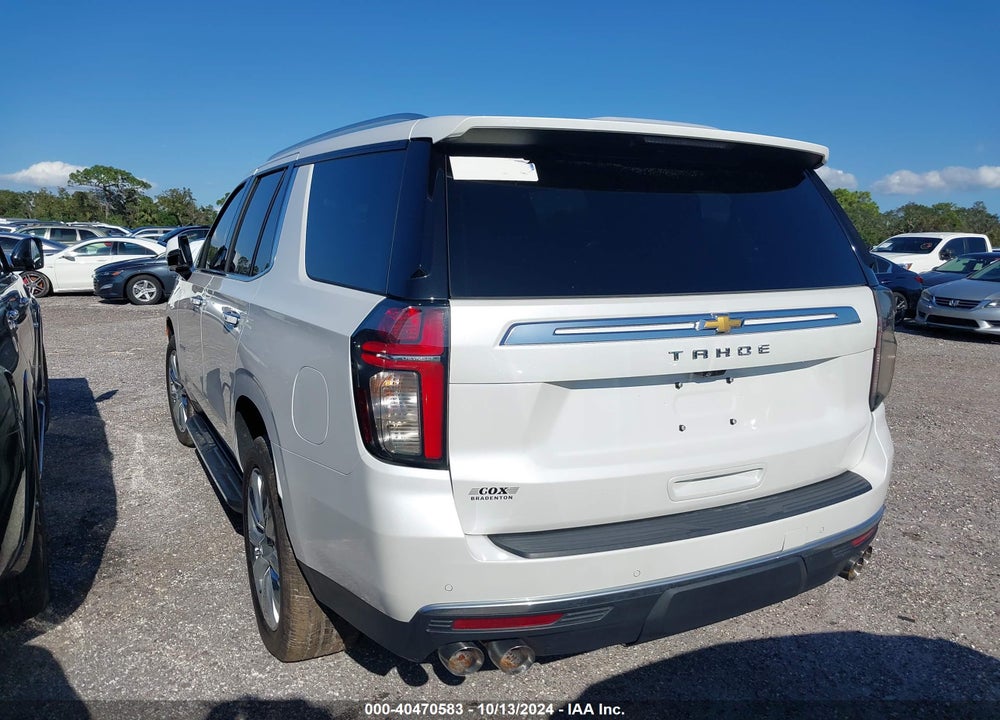 2021 CHEVROLET TAHOE 2WD HIGH COUNTRY VIN: 1GNSCTKL8MR480337
