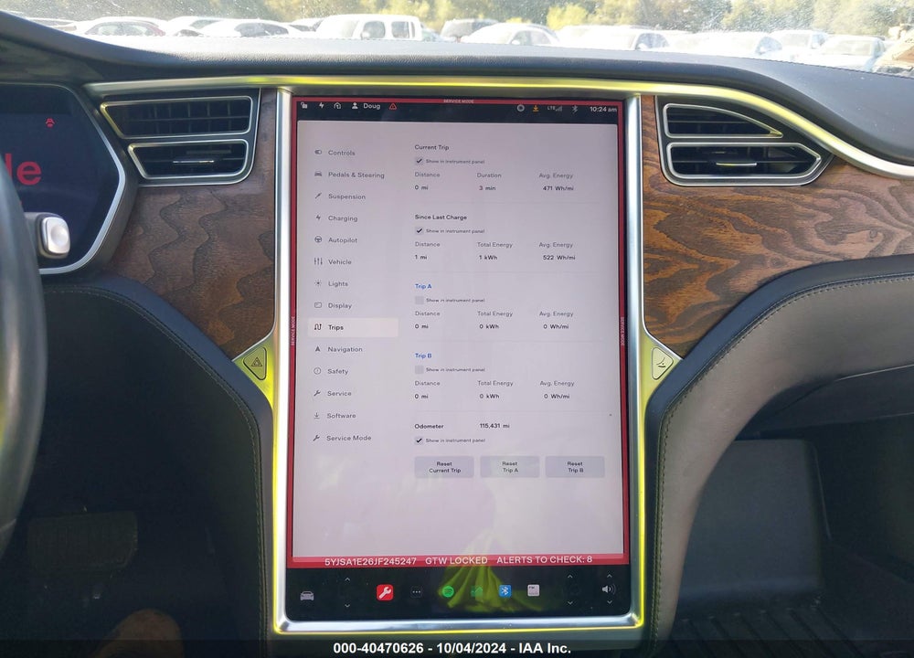 2018 TESLA MODEL S VIN: 5YJSA1E26JF245247