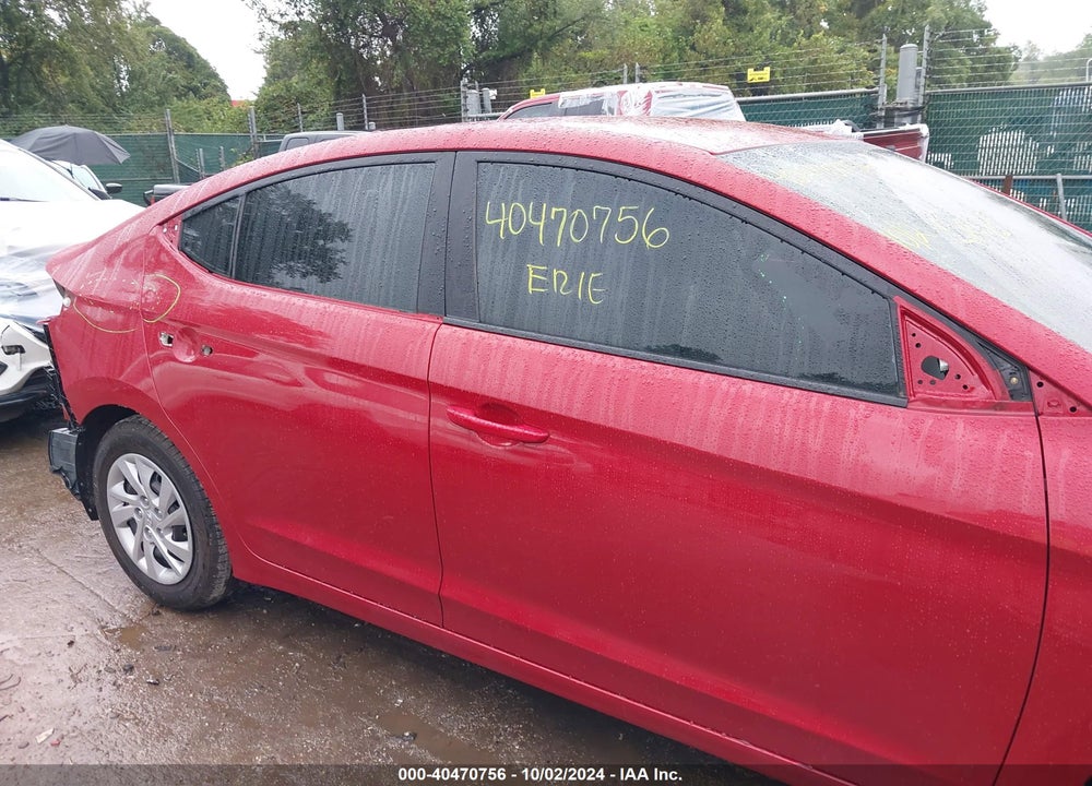 2017 HYUNDAI ELANTRA SE VIN: KMHD74LFXHU429019