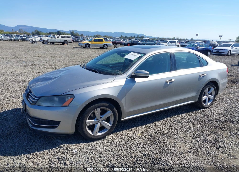 2013 VOLKSWAGEN PASSAT 2.0L TDI SE VIN: 1VWBN7A34DC065883