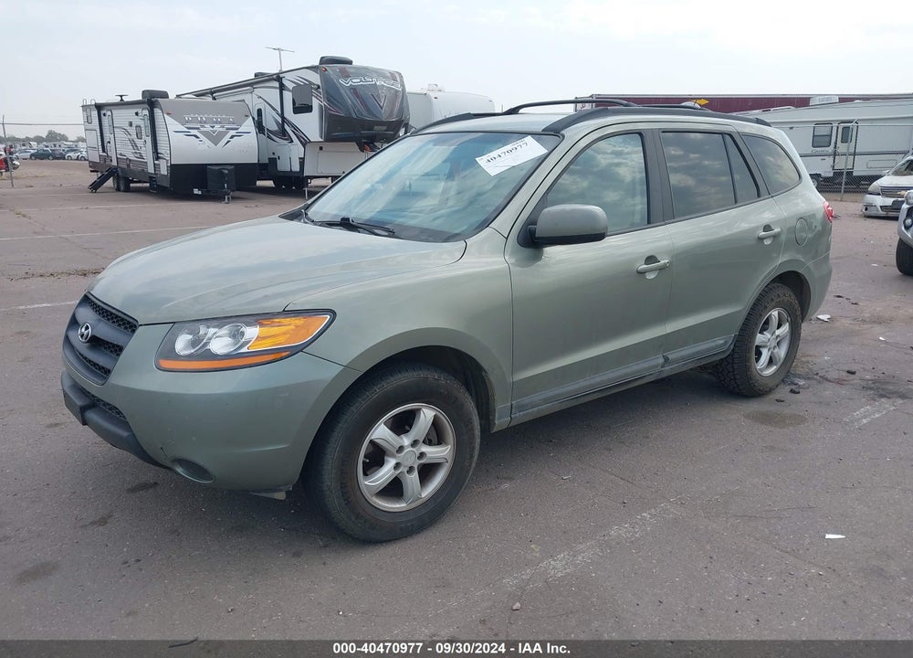 2008 HYUNDAI SANTA FE GLS VIN: 5NMSG13D08H167513
