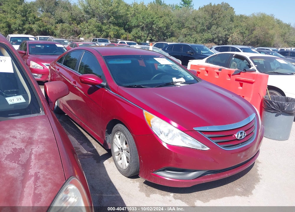 2014 HYUNDAI SONATA GLS VIN: 5NPEB4AC5EH856176