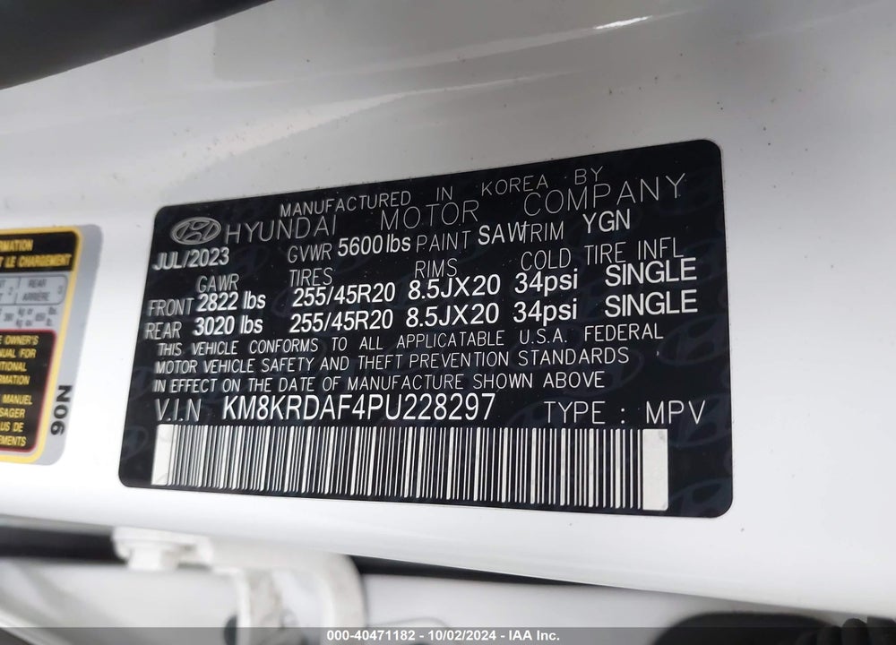 2023 HYUNDAI IONIQ 5 LIMITED VIN: KM8KRDAF4PU228297