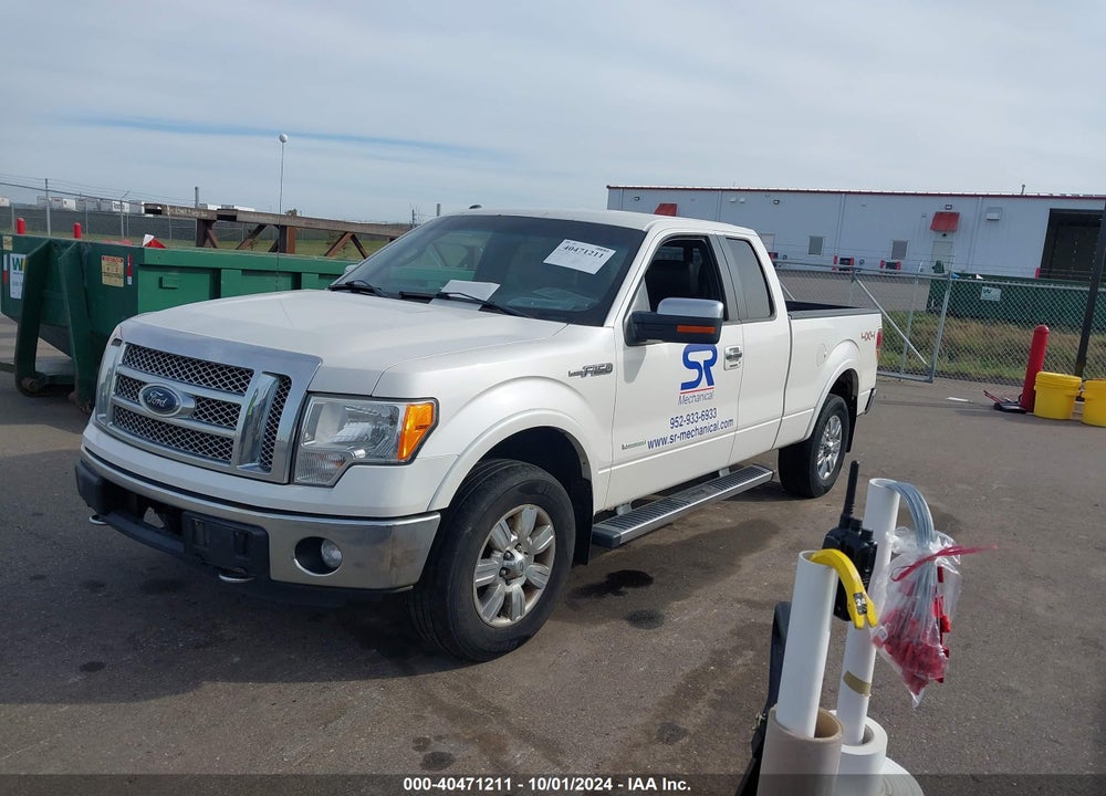 2012 FORD F-150 LARIAT VIN: 1FTFX1ET7CFC35396