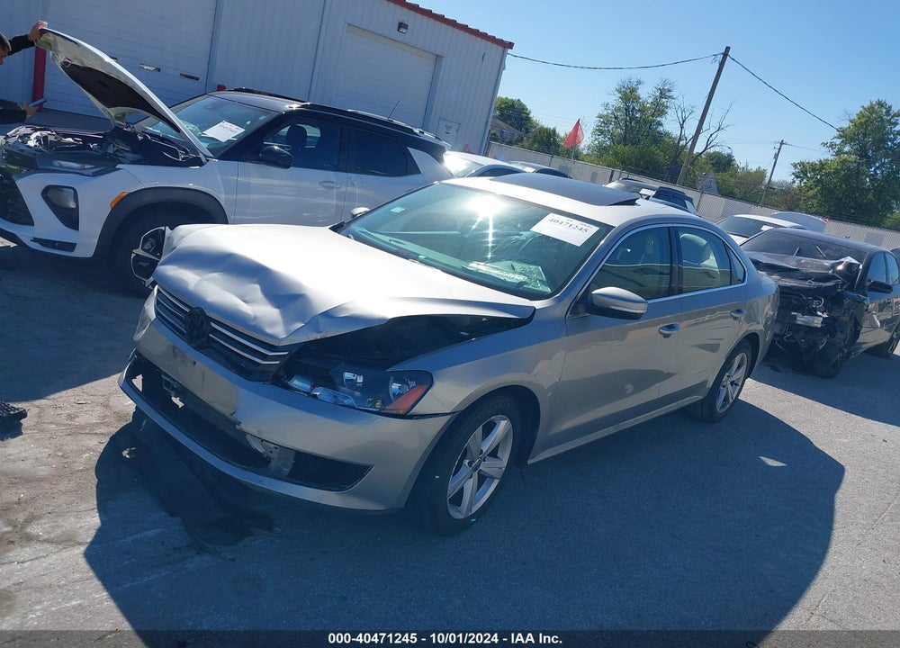 2013 VOLKSWAGEN PASSAT 2.5L SE VIN: 1VWBP7A38DC081742