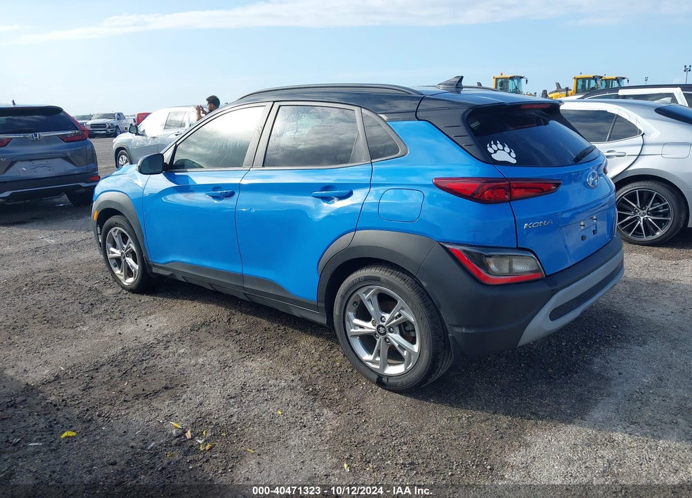 2022 HYUNDAI KONA SEL VIN: KM8K62AB9NU850160
