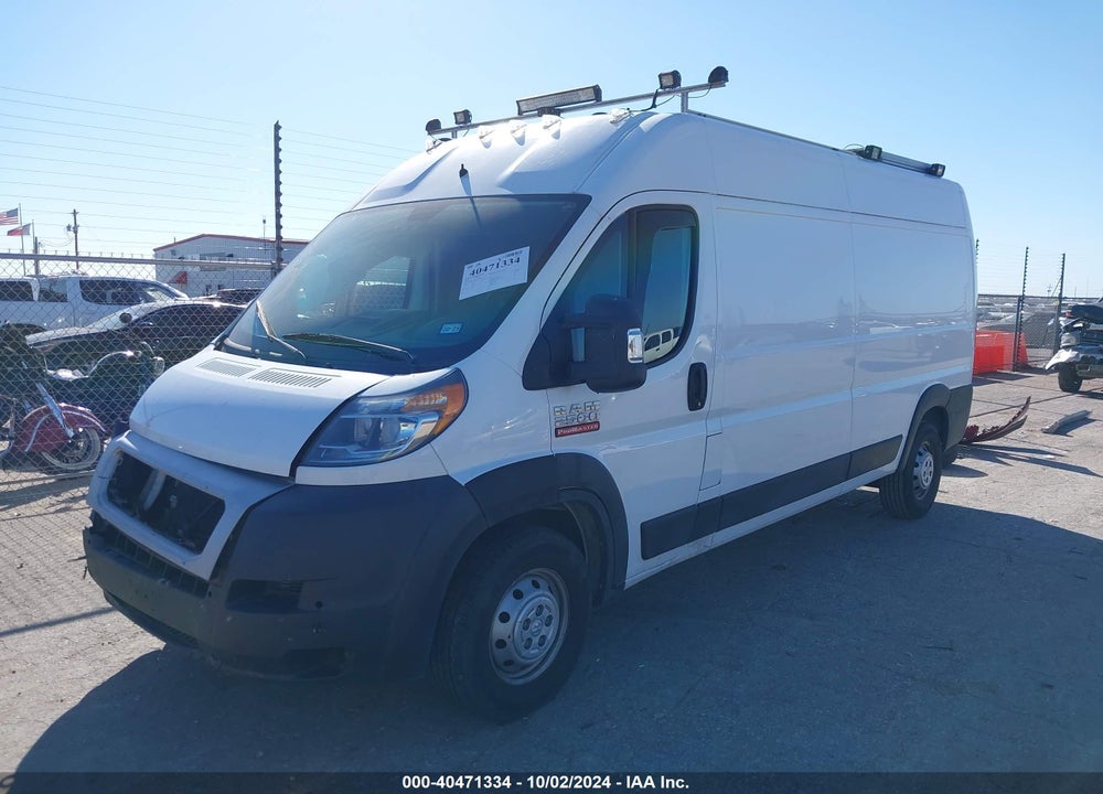 2019 RAM PROMASTER 2500 HIGH ROOF 159 WB VIN: 3C6TRVDG3KE535509